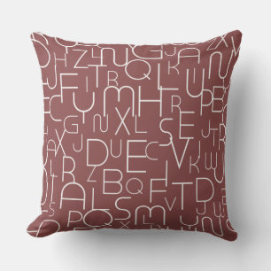 Mullberry Brick Alphabet Letter Animal Pillow Kussen