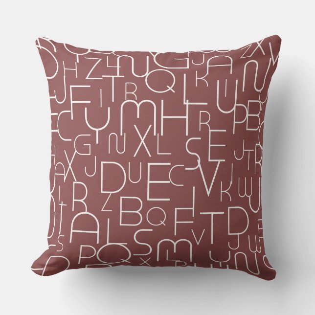 Mullberry Brick Alphabet Letter Animal Pillow Kussen (Voorkant)
