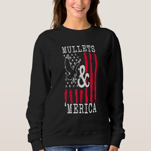 Mulle USA Eagle Mullet Merica  Amerikaans FLA Trui (Voorkant)