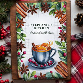 Mulled Cider Gepersonaliseerde Kerst Theedoek