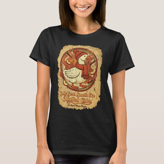 Mulled Cider Soul - Cozy Autumn Aesthetic T-shirt (Voorkant)