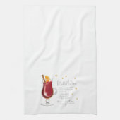 Mulled-kerstrecept voor Wijnkerst Theedoek (Verticaal)