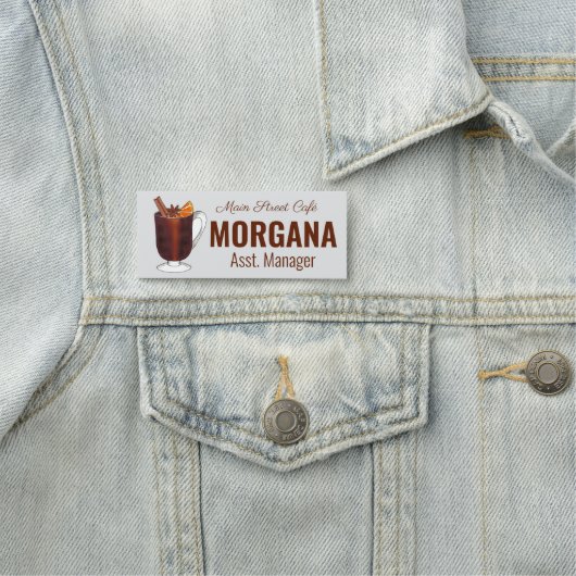 Mulled Rode Wijn Winter Drink Café Restaurant Naamplaatje (In situ)