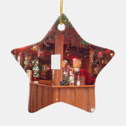 Mulled Wine Booth in Hamburg Keramisch Ornament (Voorkant)