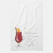 Mulled Wine Drink kerstrecept Theedoek (Verticaal)