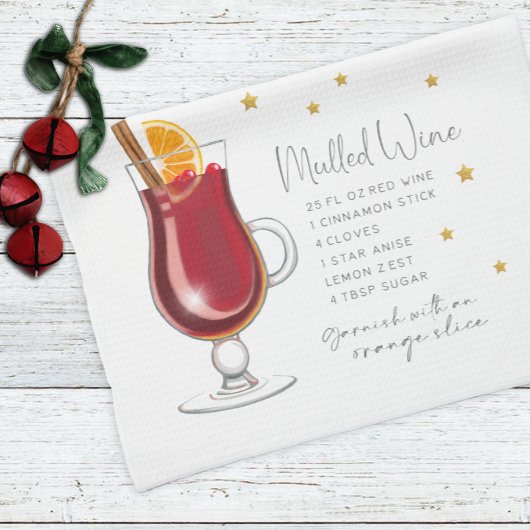 Mulled Wine Drink kerstrecept Theedoek