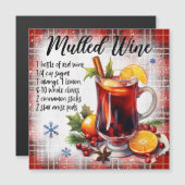 Mulled Wine Magnetische Kaart (Voorkant / Achterkant)