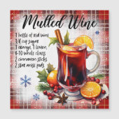 Mulled Wine Magnetische Kaart (Voorkant)