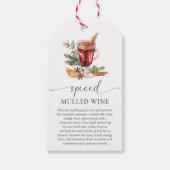 Mulled Wine Recept Kit Kerstmis Cadeaulabel (Voorkant)