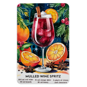 Mulled Wine Spritz Vakantie Cocktail Recept Magneet