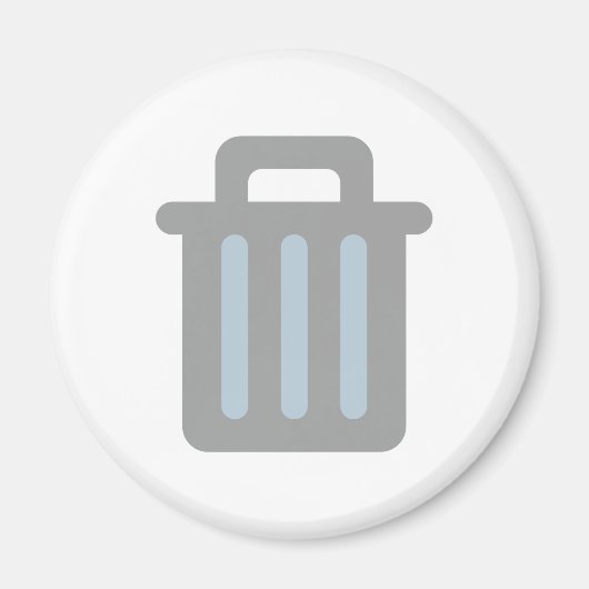 Mülleimer trash bin magneet (Voorkant)