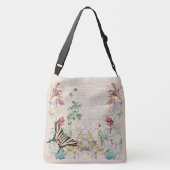 Mullein Butterfly Honeysuckle Flowers Canvas tas (Achterkant)