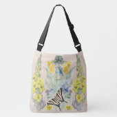 Mullein Butterfly Honeysuckle Flowers Canvas tas (Voorkant)