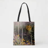 Mulleins Black Eyed Susan Bloemen Schilderen Tote Bag (Voorkant)