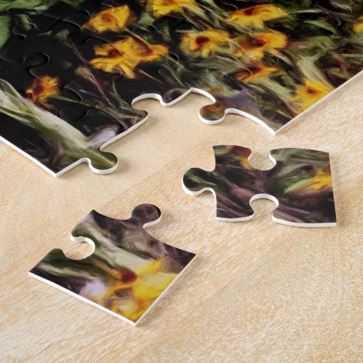 Mulleins Black Eyed Susan Flower Art Legpuzzel (Zijkant)