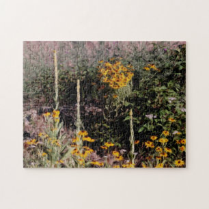Mulleins Black Eyed Susan Flower Art Legpuzzel