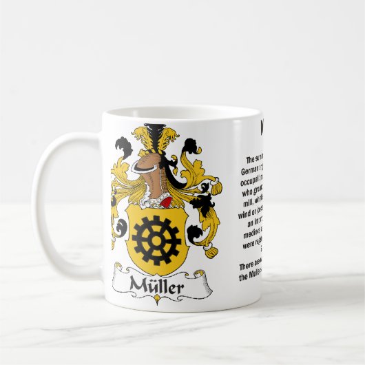 Muller Family Crest mok (Links)