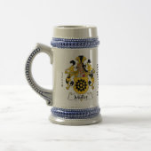 Muller Family Crest Stein Bierpul (Links)