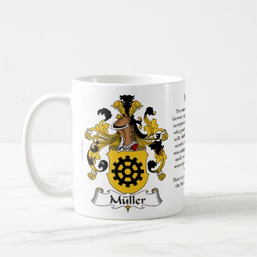 Muller Family German Coat of Arms Mok (Links)