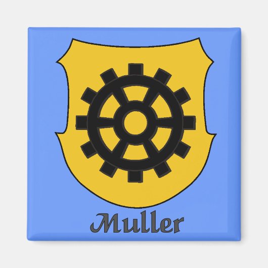 Muller Family Shield-magneet Magneet (Voorkant)