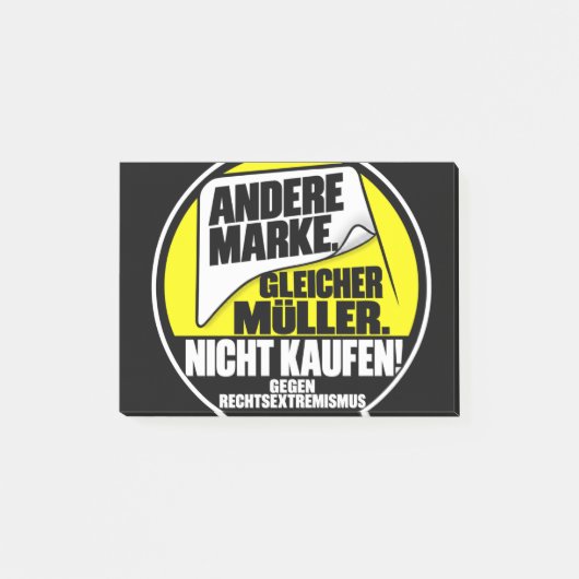 Müller nicht kaufen post-it® notes (Voorkant)