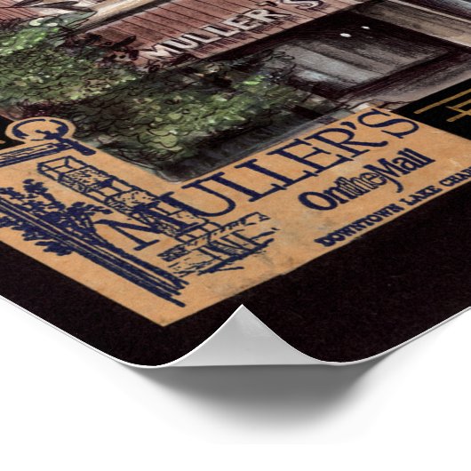 Mullers-afdelingswinkel Poster (Hoek)