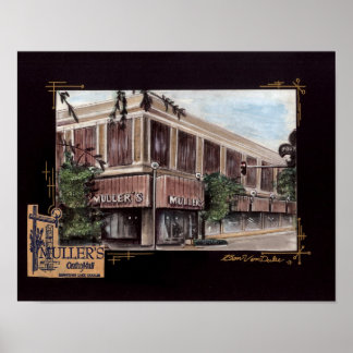 Mullers-afdelingswinkel Poster