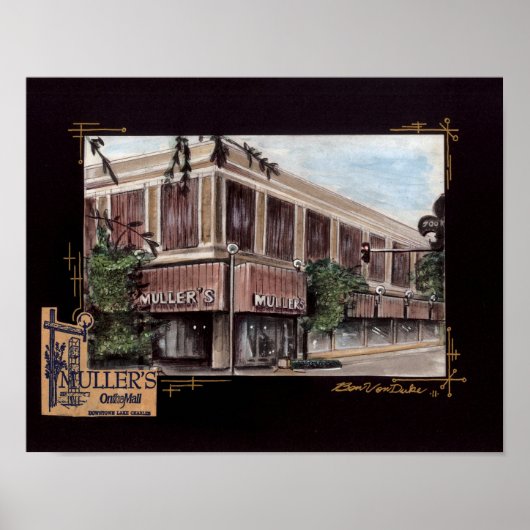 Mullers-afdelingswinkel Poster (Voorkant)