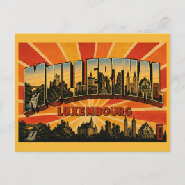 Mullerthal Luxemburg Klein Zwitserland Retro Briefkaart