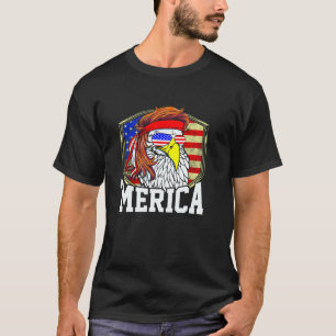 Mullet Adelaar Kale Adelaar Grappig 4th van juli R T-shirt