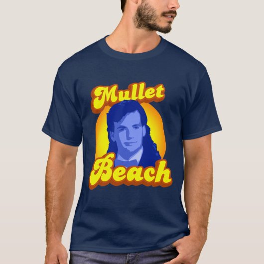 Mullet Beach gekste T-shirt (Voorkant)