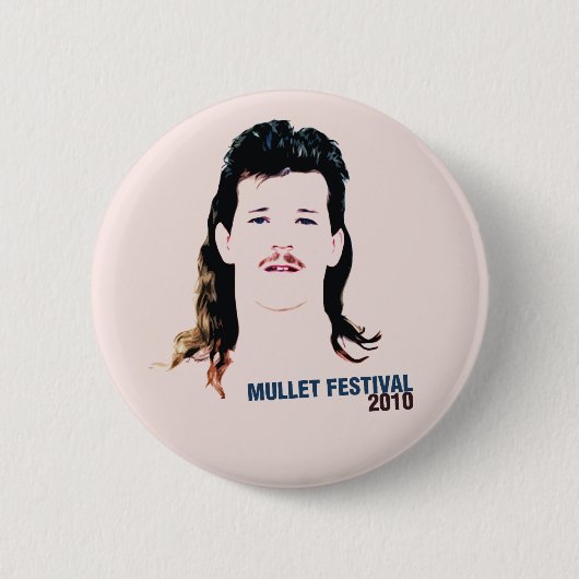 Mullet Festival 2010 Ronde Button 5,7 Cm (Voorkant)