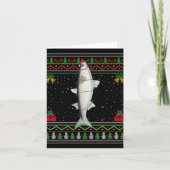 Mullet Fish Lover Matching Ugly Mullet Christmas T Kaart (Voorkant)