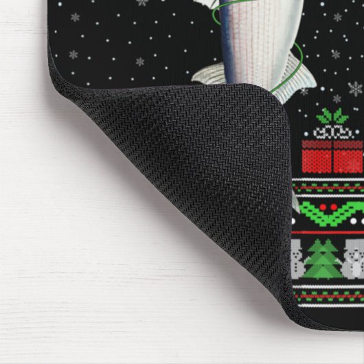 Mullet Fish Lover Matching Ugly Mullet Christmas T Muismat (Hoek)