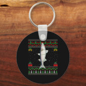 Mullet Fish Lover Matching Ugly Mullet Christmas T Sleutelhanger (Voorkant)