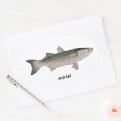 Mullet Fish Ovale Sticker (Envelop)