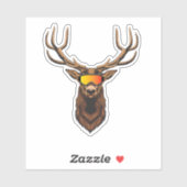 Mullet Herten, Hertenjacht Sticker (Vel)