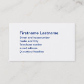 Mullet, iedereen kan cool zijn, maar geweldige... visitekaartje (Achterkant)