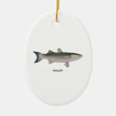 Mullet-Logo Keramisch Ornament (Voorkant)