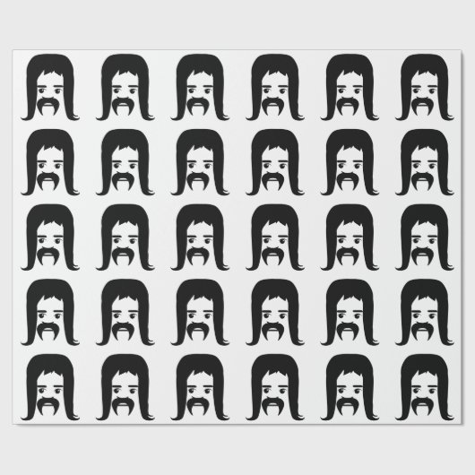 Mullet Party Cadeaupapier (Zoom)