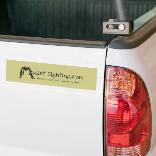 Mullet Sighting (.com) Bumpersticker (Op Truck)