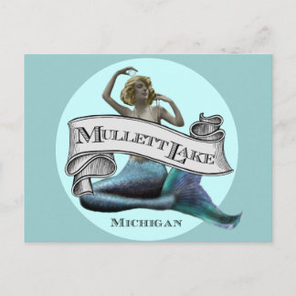 Mullett Lake Mermaid Briefkaart