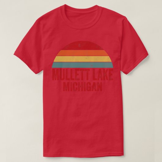 Mullett Lake Michigan T-shirt (Design voorkant)