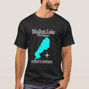 Mullett Lake Michigan T-Shirt met lange mouwen