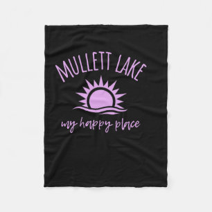Mullett Lake Mijn Gelukkige Plaats Mi Boottocht Vi Fleece Deken