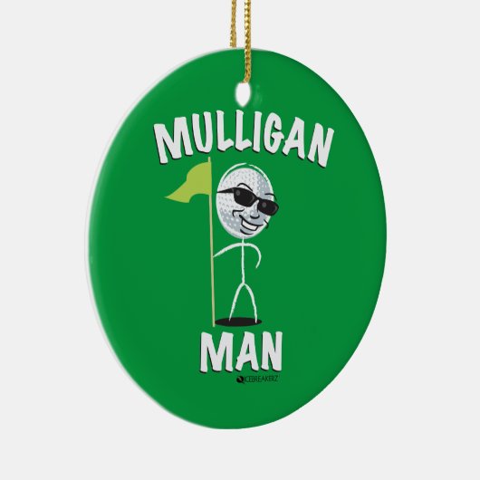 MULLIGAN MAN FUNNY GOLF ORNAMENT (Rechts)