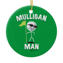 MULLIGAN MAN FUNNY GOLF ORNAMENT