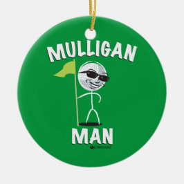 MULLIGAN MAN FUNNY GOLF ORNAMENT