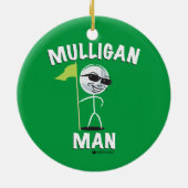MULLIGAN MAN FUNNY GOLF ORNAMENT (Achterkant)