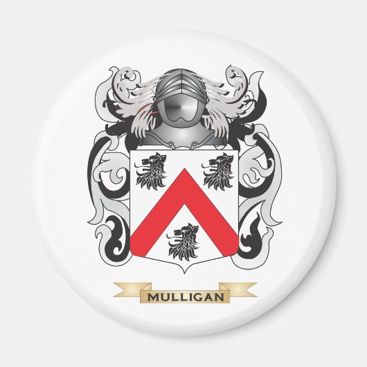 Mulligan Wapenschild (Familie Crest) Magneet (Voorkant)